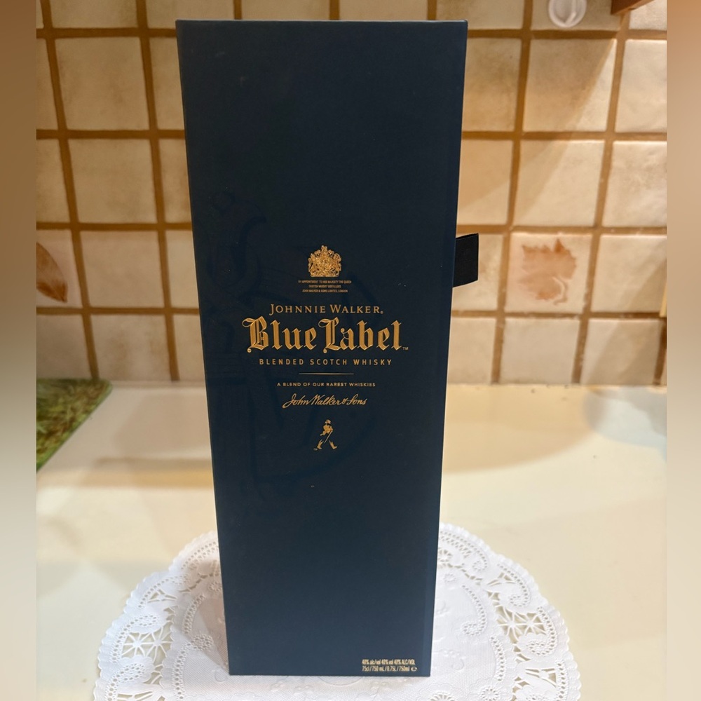 Johnnie Walker Blue Label Blended Scotch Whisky Empty Box